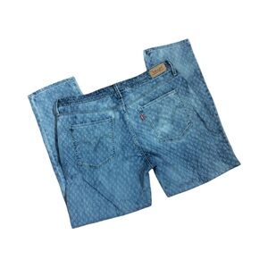 Levis Mid Rise Skinny Jeans Diamond Design Size 14